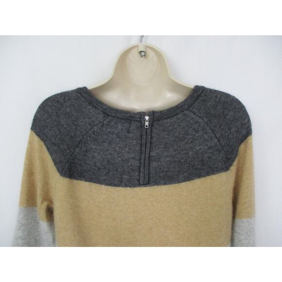 Fenn Wright Manson Sweater Women Medium Angora Blend Stripe Color Block Neutral - Picture 4 of 10